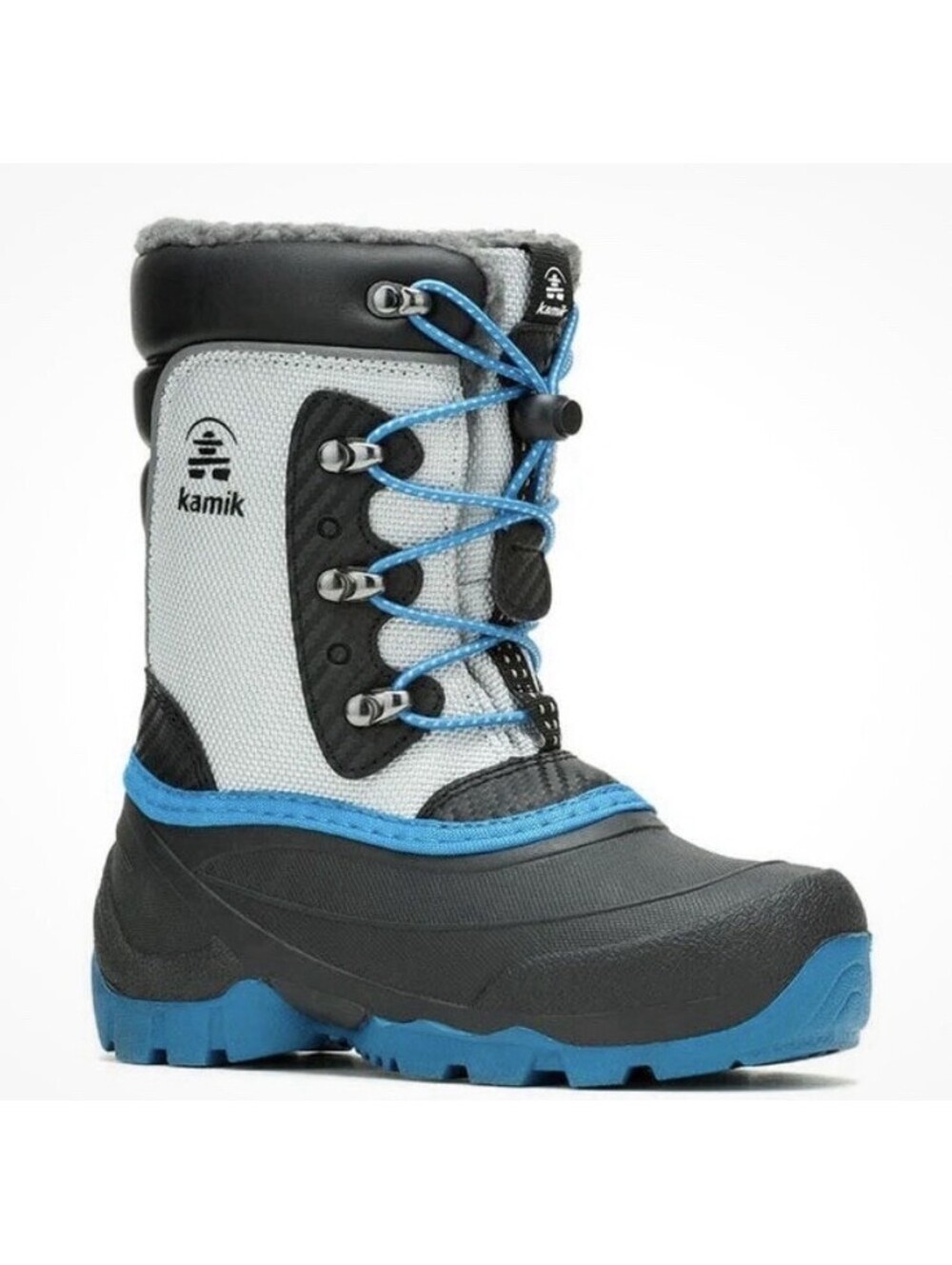 NIB Kamik Kids' Luke 3 Insulated Waterproof Winter Boots Kids  Size 12 Free Ship